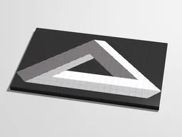Irregular Penrose triangle - image
