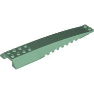 Lego Brick Wedged, Curved 16 x 4 Triple without Inner Ridges / Sand Green