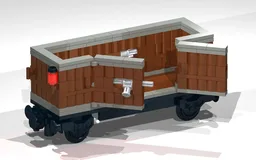 4-Wheel Open Wagon with Latched Doors