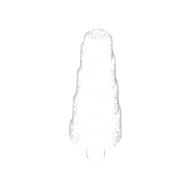 Lego Creature Body Part, Horn (Unicorn) with Small Pin / Opal Trans-Clear