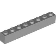 Brick 1 x 8 / Light Bluish Gray
