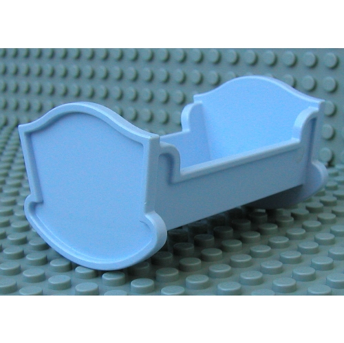 Lego Belville / Duplo, Baby Crib / Cradle / Medium Blue