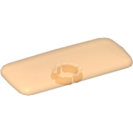 Lego Clikits Icon, Rectangle 3L with Pin / Trans-Flame Yellowish Orange