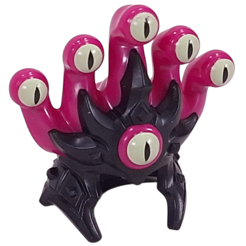 Lego Headwear, Crown with Magenta Tentacles, Yellowish Green Eyes print / Black