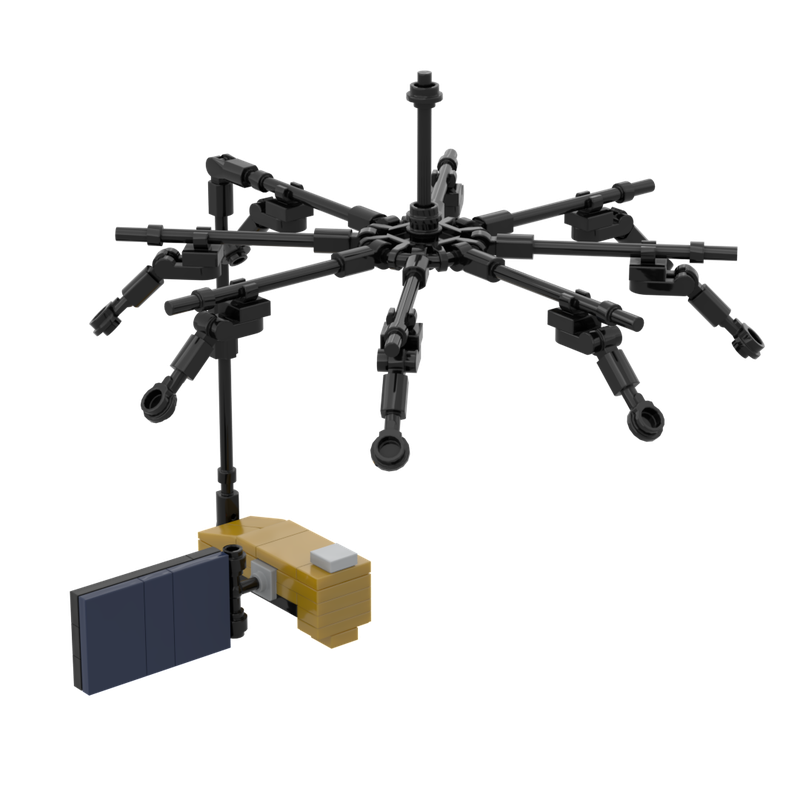 Lego Biomass (1:110 scale - as Saturn V)