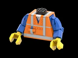 Up-Scaled LEGO Minifigure Torso Emmet Edition