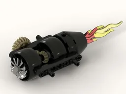 Turbo Engine with Gear