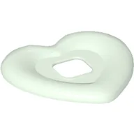 Clikits Icon Accent, Heart 3 3/8 x 3 3/8 with Raised Border / Trans-Light Green