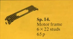 Train Motor Plate with Coupler