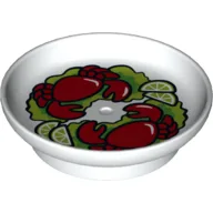 Duplo Dish with Crabs on Lettuce Print