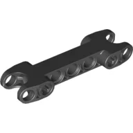 Technic Axle and Pin Connector 2 x 7 with Two Ball Joint Sockets / Black