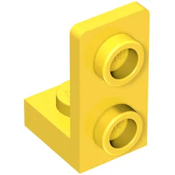 Bracket 1 x 1 - 1 x 2 Inverted / Yellow