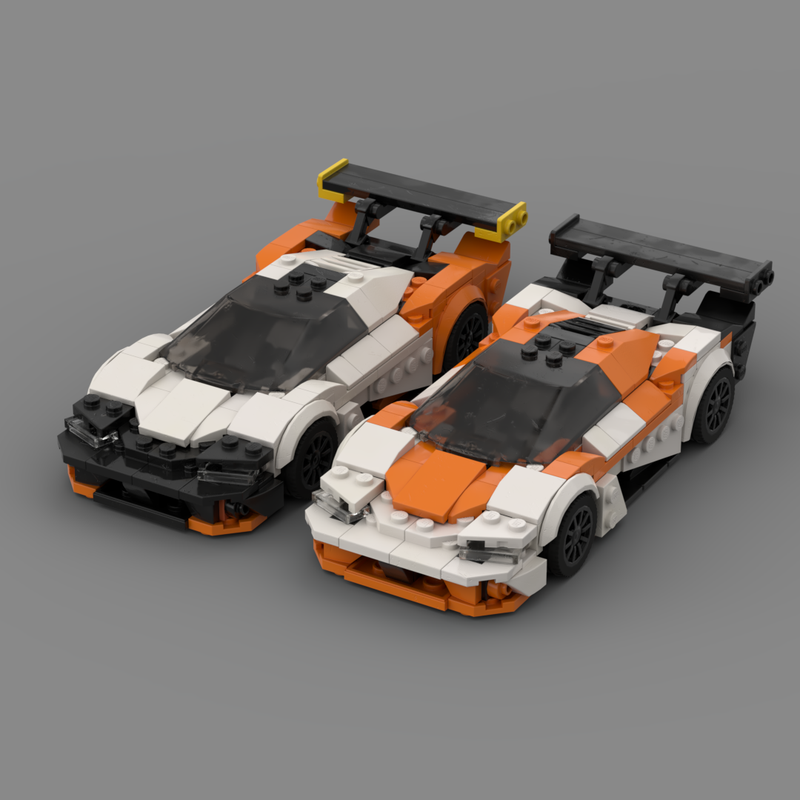 Lego KTM X-Bow gtx 2020 (orange and white plus orange and black livery)