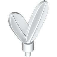 Lego Headwear Accessory Plume / Feathers with Pin / White