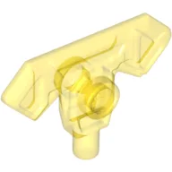 Weapon Axe Head with Bar / Trans-Yellow
