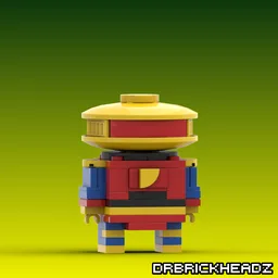 Alpha 5 (Mighty Morphin Power Rangers) Custom Brickheadz