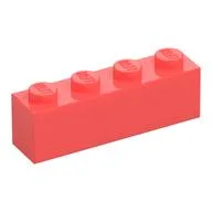 Brick 1 x 4 / Coral
