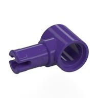 Lego Technic Pin Connector Hub with 1 Pin with Friction Ridges Lengthwise [Centered Friction Ridge] / Dark Purple