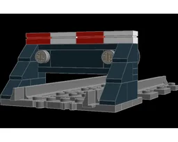 Rail buffer with shock absorber