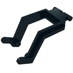 Construction Vehicle Bucket Arm, Small - 2 x 6 x 2 / Black