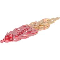 Lego Large Figure Weapon Sword, Glatorian Flame Sword with Marbled Yellow Tip Pattern