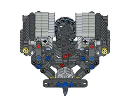 Functional Authentic Lego Technic Rover V8 Engine with Real Action 16v System