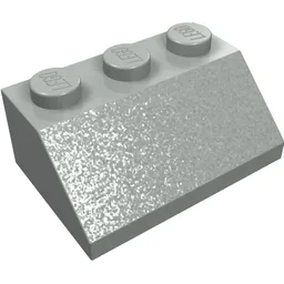 Brick Sloped 45° 2 x 3 / Light Gray