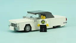 Old white car "Lowrider"
