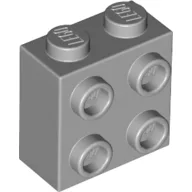 Brick Special 1 x 2 x 1 2/3 with 4 Studs on 1 Side / Light Bluish Gray