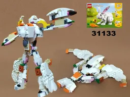 "Shattered Glass" Megatron (Transformer Prime Cartoon) from LEGO Creator set 31133: White Rabbit