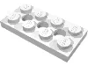 Technic Plate 2 x 4 [3 Holes] / White