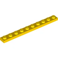 Plate 1 x 10 / Yellow