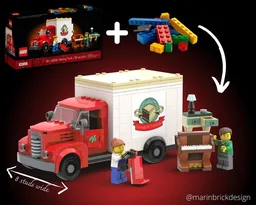40586 Mod - Moving Truck (8 Studs Wide) - Lego Cars Moc Instructions
