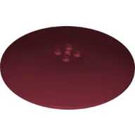 Dish 10 x 10 Inverted (Radar) with Solid Studs / Dark Red