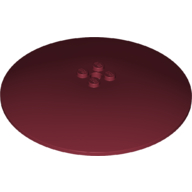 Lego Dish 10 x 10 Inverted (Radar) with Solid Studs / Dark Red