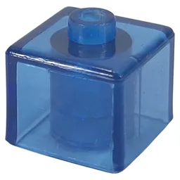 Pen Bead, Square / Trans-Dark Blue
