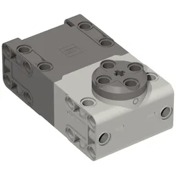 Motor, Large Angular Position, Light Bluish Gray Housing, Black Wire / Dark Bluish Gray