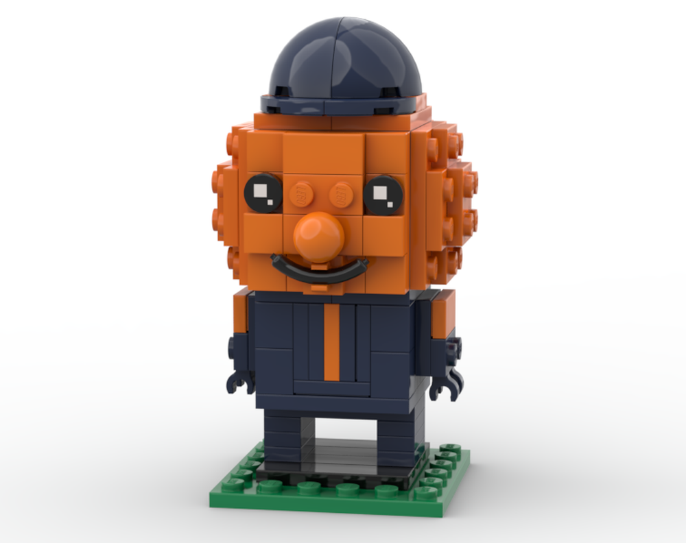 Lego Otto Orange (Syracuse) Mascot Brick Buddy