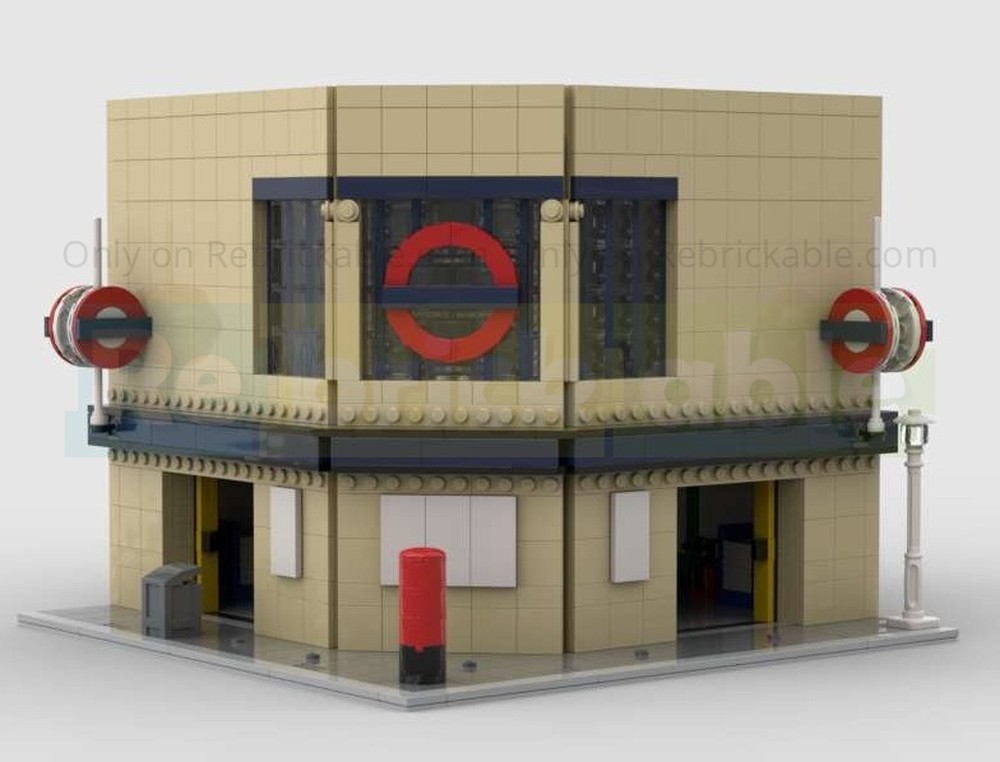 Lego London Underground Station (Charles Holden style)