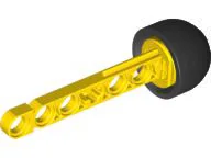 Projectile, Technic Competition Arrow, Beam Shaft with Solid Black Rubber End