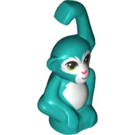 Animal, Monkey / Ape / Orangutan with White Face and Stomach, Green Eyes Print / [No Color/Any Color]