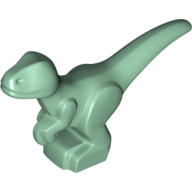 Lego Animal, Dinosaur, Raptor, Baby [PLAIN] / Sand Green