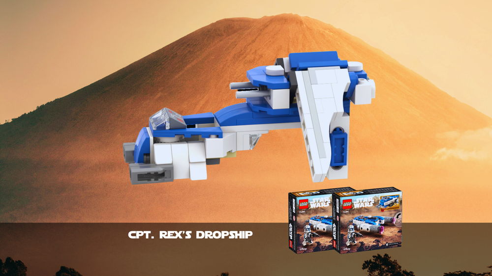 Lego Cpt. Rex's Republic Dropship microfighter - 2 x 75391 alternative