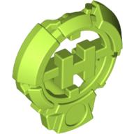 Lego Large Figure Chest Badge with 'H' Hero Factory Logo Design / Lime