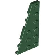Wedge Plate 6 x 3 Left / Dark Green
