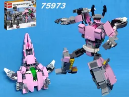 Transformer Cyclonus using LEGO Overwatch set 75973: D Va & Reinhardt