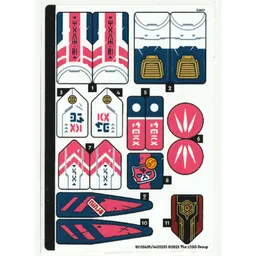 Sticker Sheet for Set 71792-1 / [No Color/Any Color]