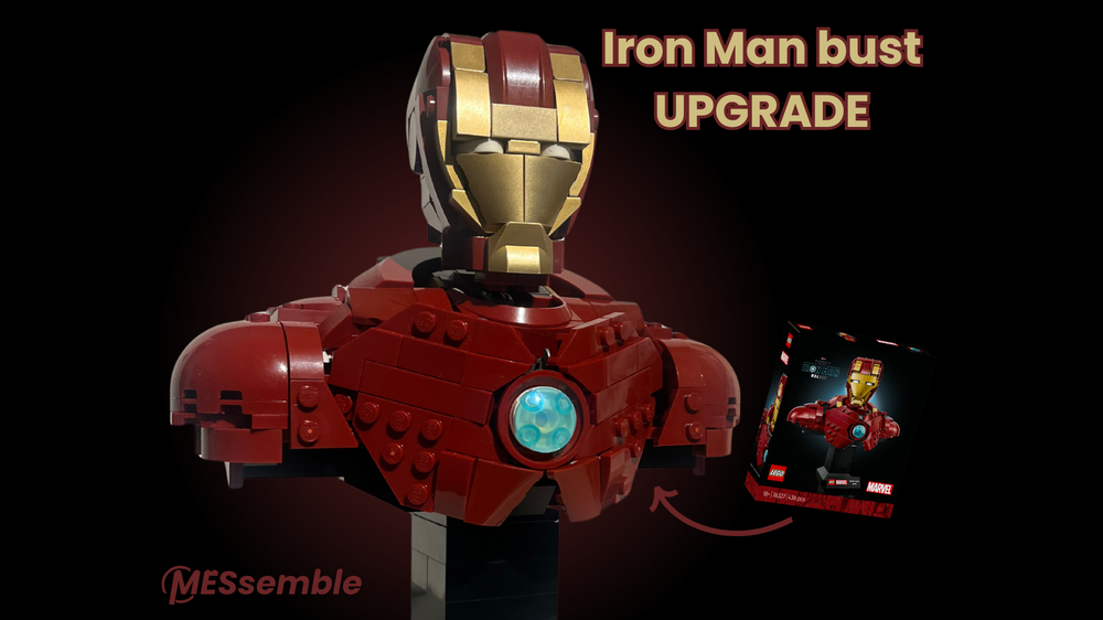 Lego Iron Man bust UPGRADE