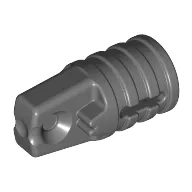 Hinge Cylinder 1 x 2 Locking with 1 Finger and Axle Hole On Ends / Dark Bluish Gray