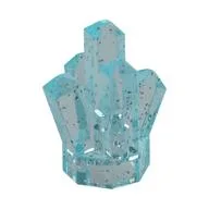 Rock 1 x 1 Crystal 5 Point / Glitter Trans-Light Blue